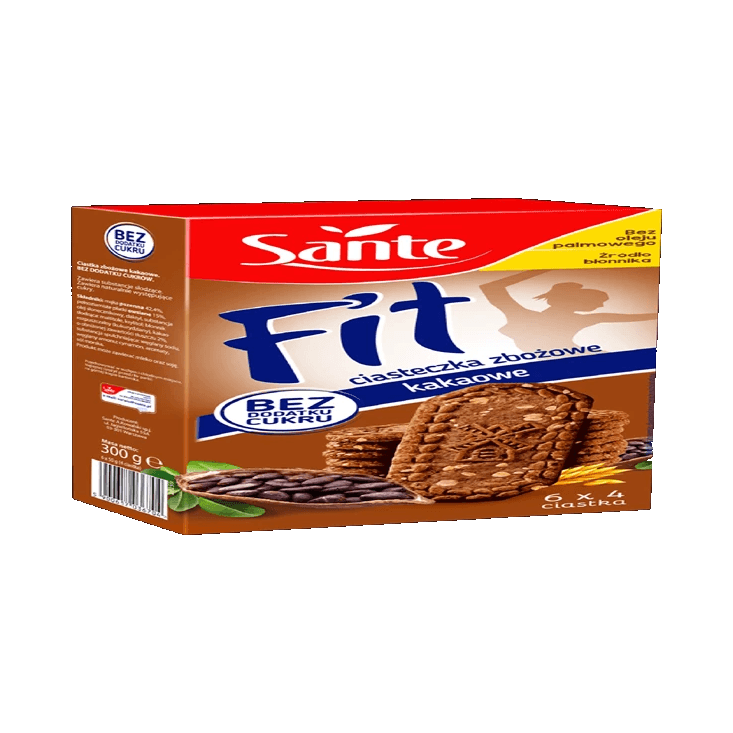 SANTE CIASTKA FIT BEZ CUKRU KAKAO