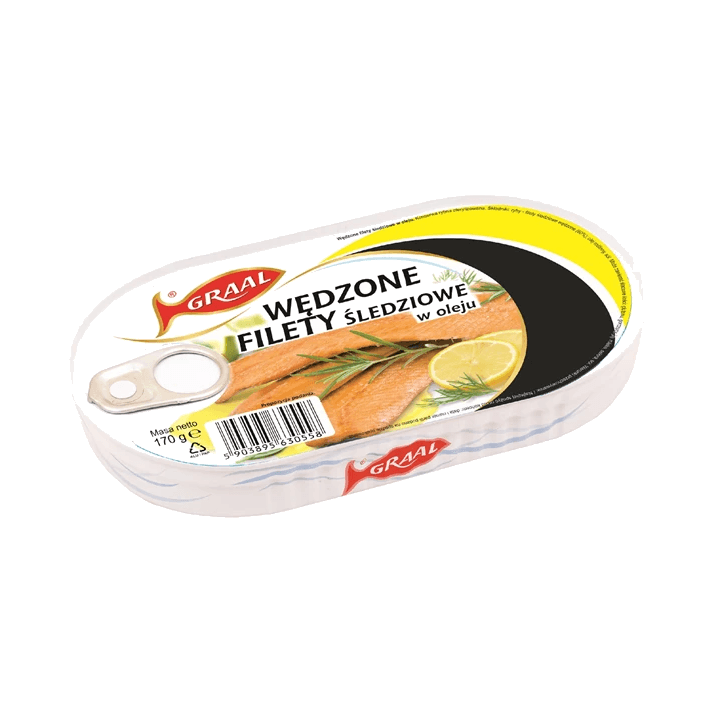 GRAAL FILETY ŚLEDZIOWE W OLEJU 170G