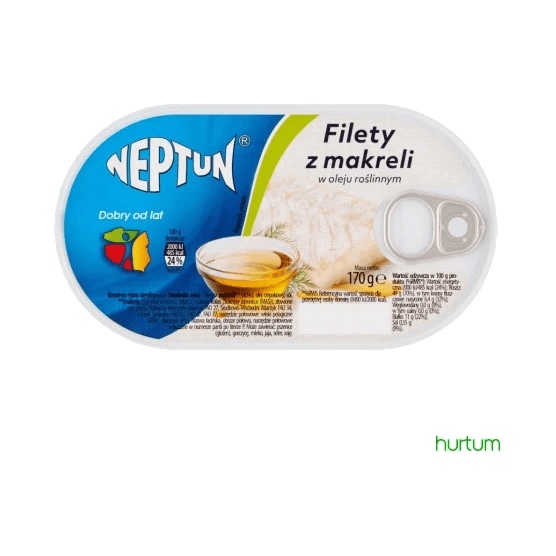 NEPTUN FILETY Z MAKRELI W OLEJU 170