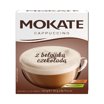 MOKATE CAPPUCINO ORZECH KARTON 160G