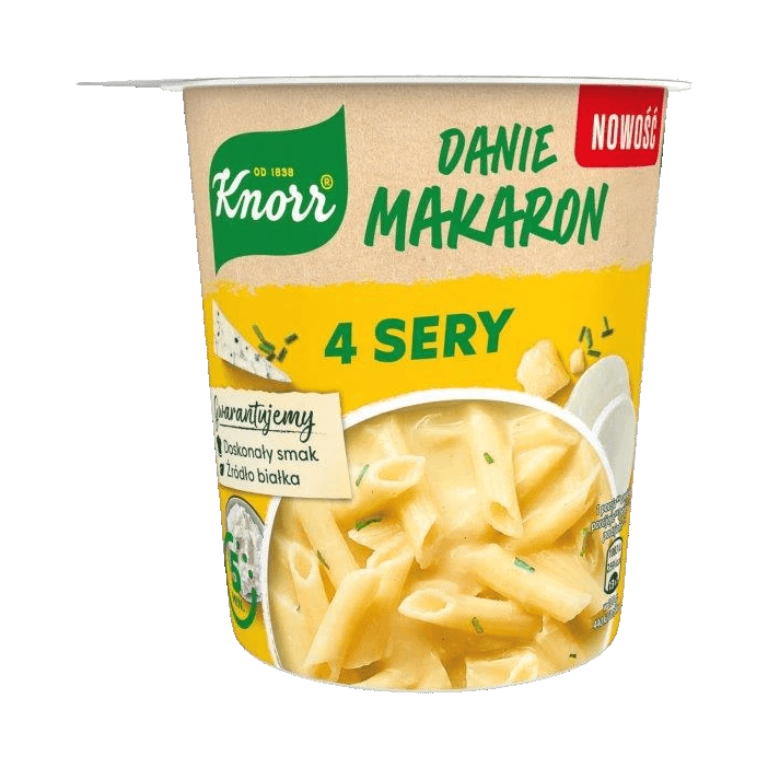 KNORR DANIE MAKARONEM 4 SERY 66G