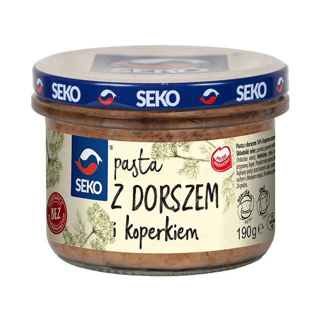 SEKO PASTA Z DORSZEM I KOPERKIEM 190