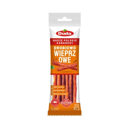 DUDA KABANOSY DROBIOWO-WIEPRZOWE