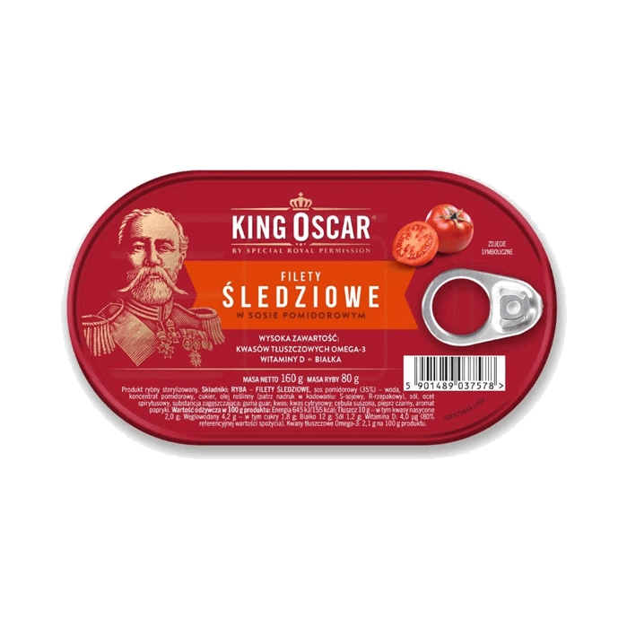 KING OSCAR FILET ŚLEDŹ W SOS POM 160