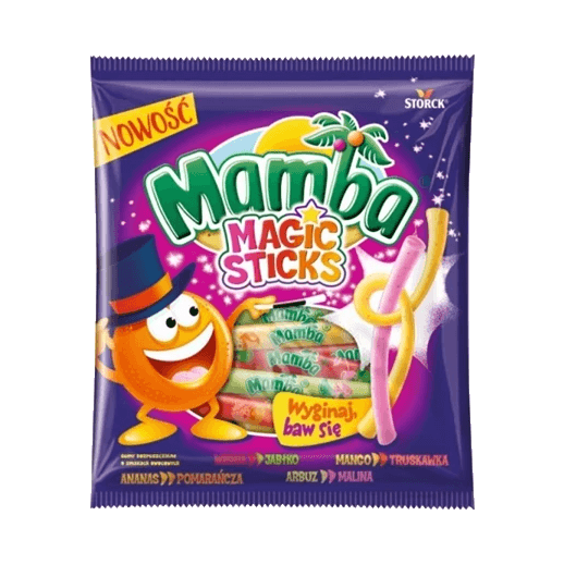 MAMBA GUMA MAGIC STICKS 140G