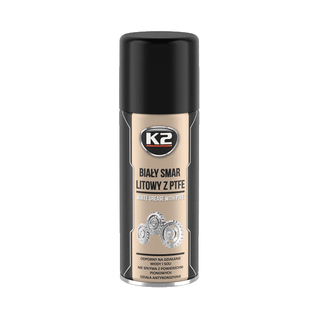 K2 BIAŁY SMAR Z PTFE SPRAY 400ML