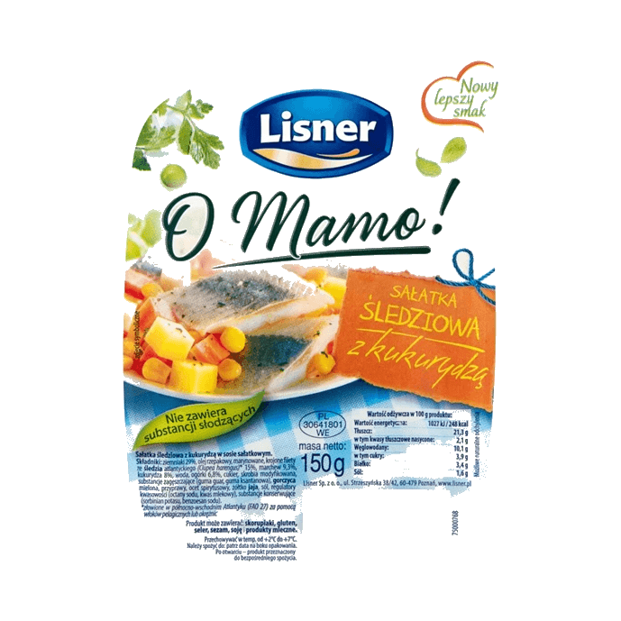 LISNER SAŁATKA ŚLEDZIOWA Z WARZYWAMI