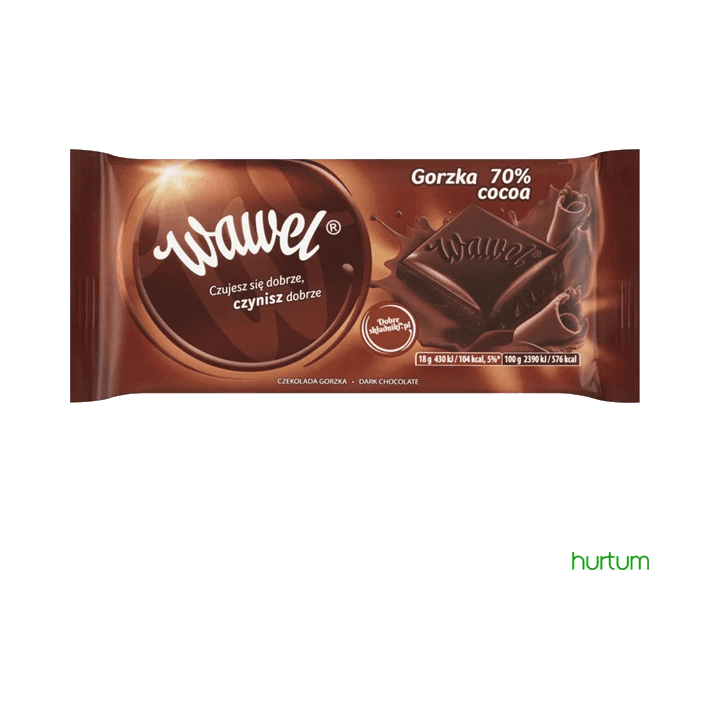 WAWEL CZEKOLADA GORZKA 90G