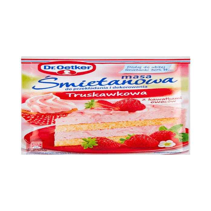 DR OETKER MASA ŚMIETAN-TRUSKAWKA 89G