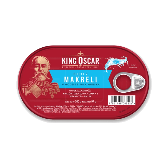 KING OSCAR FILET Z MAK W SOL MO 160G