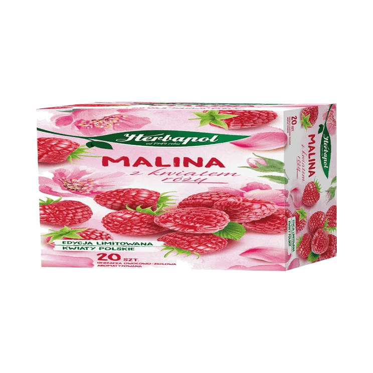 HERBAPOL HER.EX MALINA Z RÓŻĄ 20T