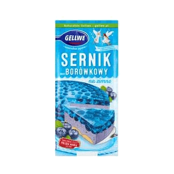 GELLWE CIASTO SERNIK BORÓWKOWY 193G