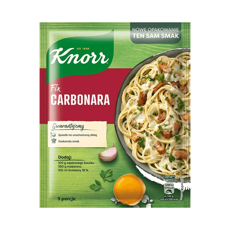 KNORR FIX DO SPAGHETTI CARBONARA 38G