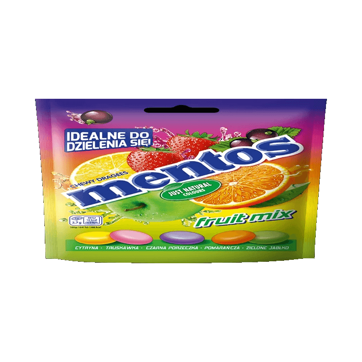 MENTOS DROPS FRUIT MIX BAG 160G