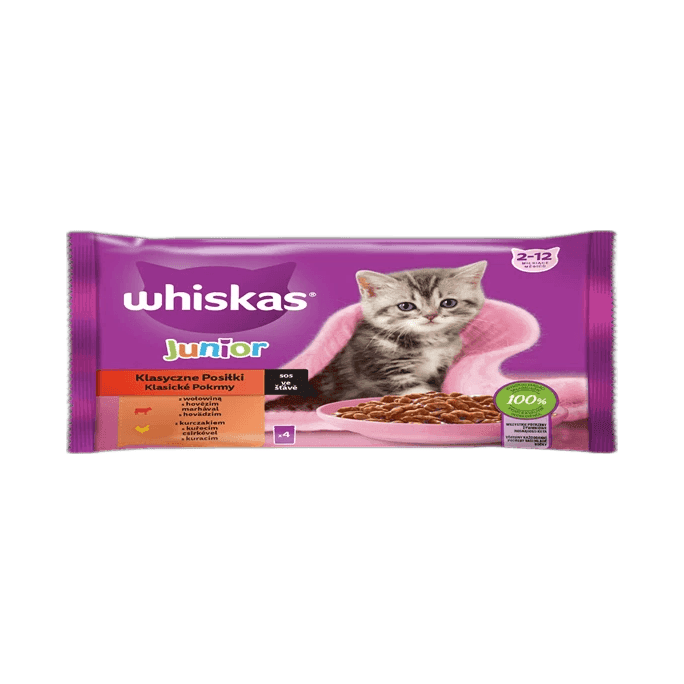 WHISKAS KARMA DLA KOT JUN.WÓŁ.KUR.4