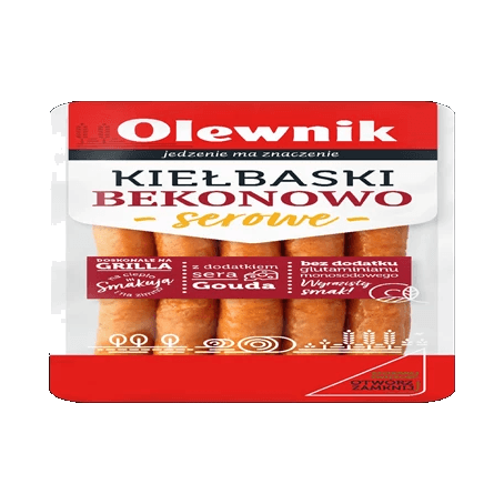 OLEWNIK KIEŁBASKI BEKONOWO-SEROWE