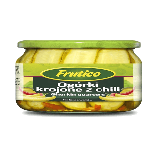 FRUTICO OGÓRKI KROJONE Z CHILLI 490G
