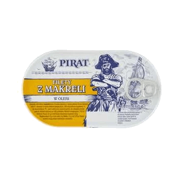 PIRAT FILETY Z MAKRELI W OLEJU 160G