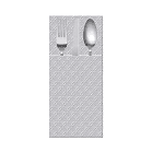 PAW ETUI NA SZTUĆCE GREY 40X40 16SZT