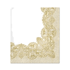 SERWETKI ROYAL LACE GOLD 33X33CM 20S