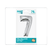 BALON FOLIOWY SMART CYFRA 7 SREBRNA
