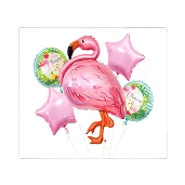 BALONY FOLIOWE ZESTAW FLAMING 5SZT