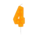ŚWIECZKA CYFERKA "4" PIKER GROCHY 6C