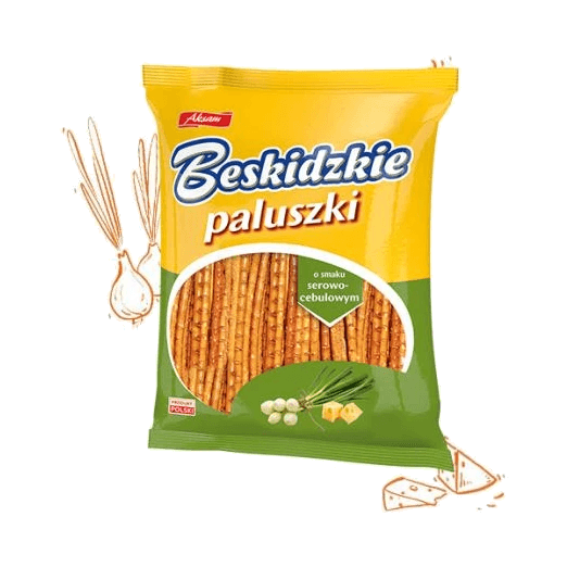 AKSAM BESK.PALUSZKI SER-CEBULA 180G