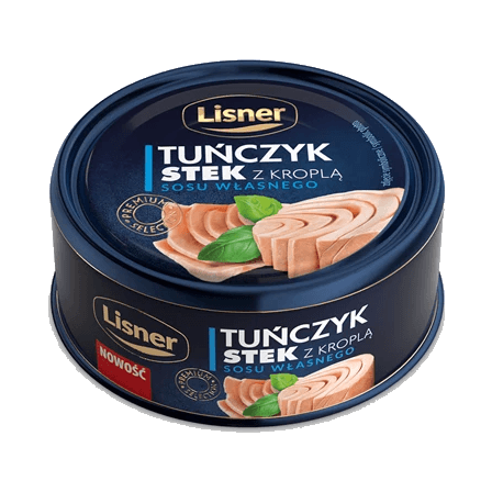 LISNER TUŃCZYK STEK Z KROPL SOSU120