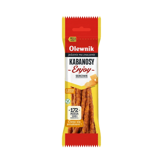 OLEWNIK KABANOSY ENJOY SEROWE 90G