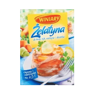 WINIARY ŻELATYNA 50G
