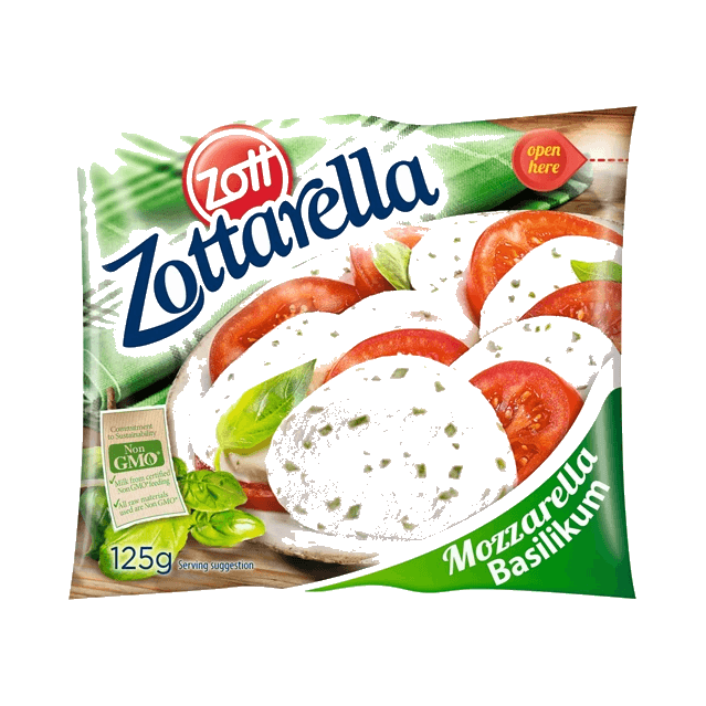 ZOTT ZOTTARELLA Z BAZYLIĄ 250G