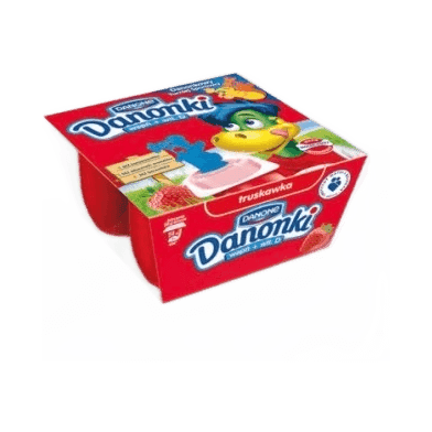DANONE DANONKI SEREK TRUSKAWKA 4*50G