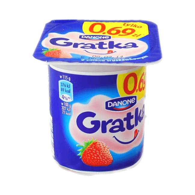 DANONE GRATKA JOGURT TRUSKA.115G