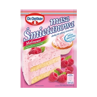 DR OETKER MASA ŚMIETAN-MALINOWA 86G