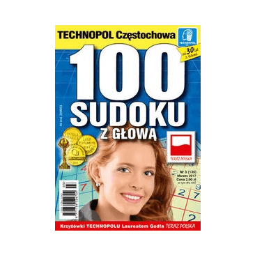 GAZETA KRZYŻÓWKI SUDOKU Z GŁOWĄ 100