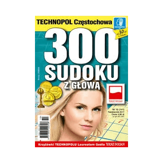 GAZETA KRZYŻÓWKI SUDOKU Z GŁOWĄ 300