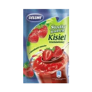 GELLWE KISIEL SŁ KUBEK TRUSKAWKA 30G