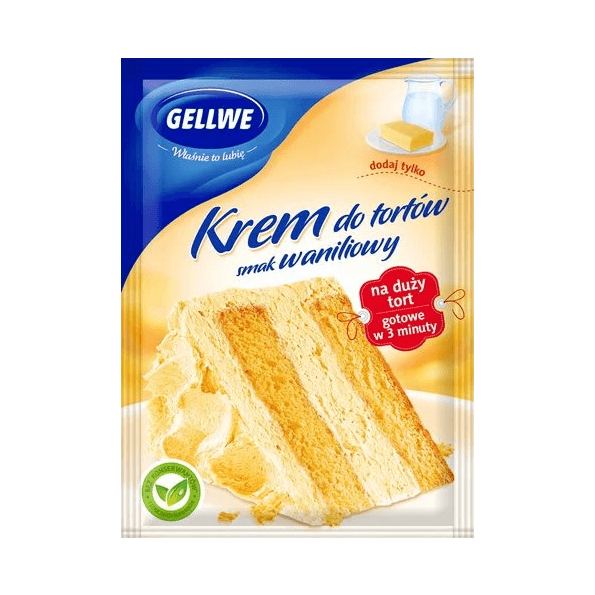 GELLWE KREM WANILIOWY DO TORTÓW 120G