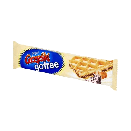 GRZEŚKI WAFELKI GOFREE WANILIA-ORZEC
