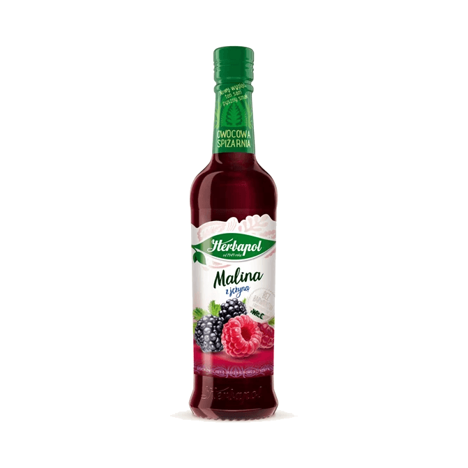 HERBAPOL SYROP MALINA JEŻYNA 420ML