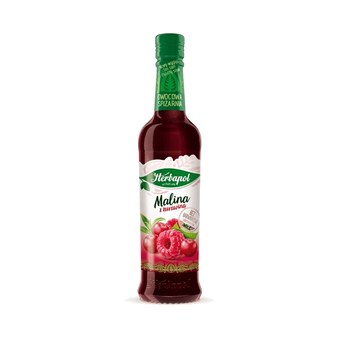 HERBAPOL SYROP MALINA ŻURAWINA 420ML