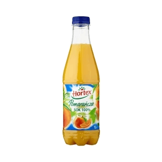 HORTEX SOK POMARAŃCZA 100% PET 1L