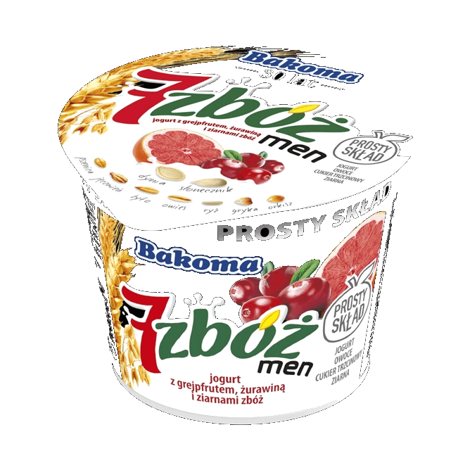 BAKOMA JOGURT 7 ZBÓŻ ŻUR GREJFR 300G