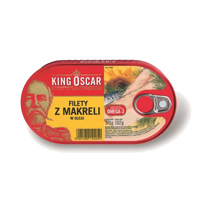 KING OSCAR FILET Z MAKRELI W OLEJU