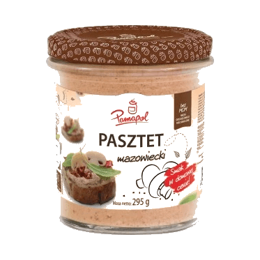 PAMAPOL PASZTET MAZOWIECKI 490G SŁOI