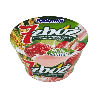 BAKOMA JOGURT 7 ZBÓŻ TRUSKAWKA 140G