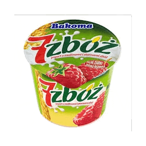 BAKOMA JOGURT 7 ZBÓŻ MALINA 320G