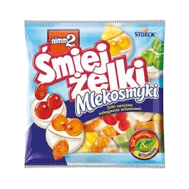 NIMM2 ŻELKI ŚMIEJŻELKI MLEKOSMYKI 90