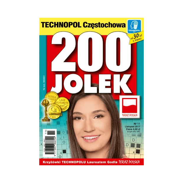 GAZETA 200 JOLEK KRZYŻÓWKI MIESIĘCZN